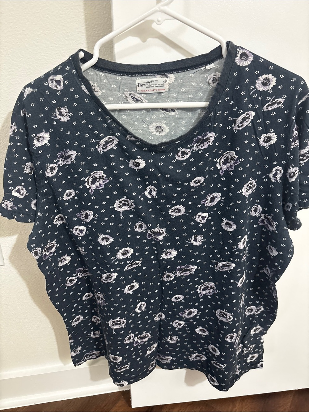 Gant T-Shirt | Blue Patterned | Mens Medium
